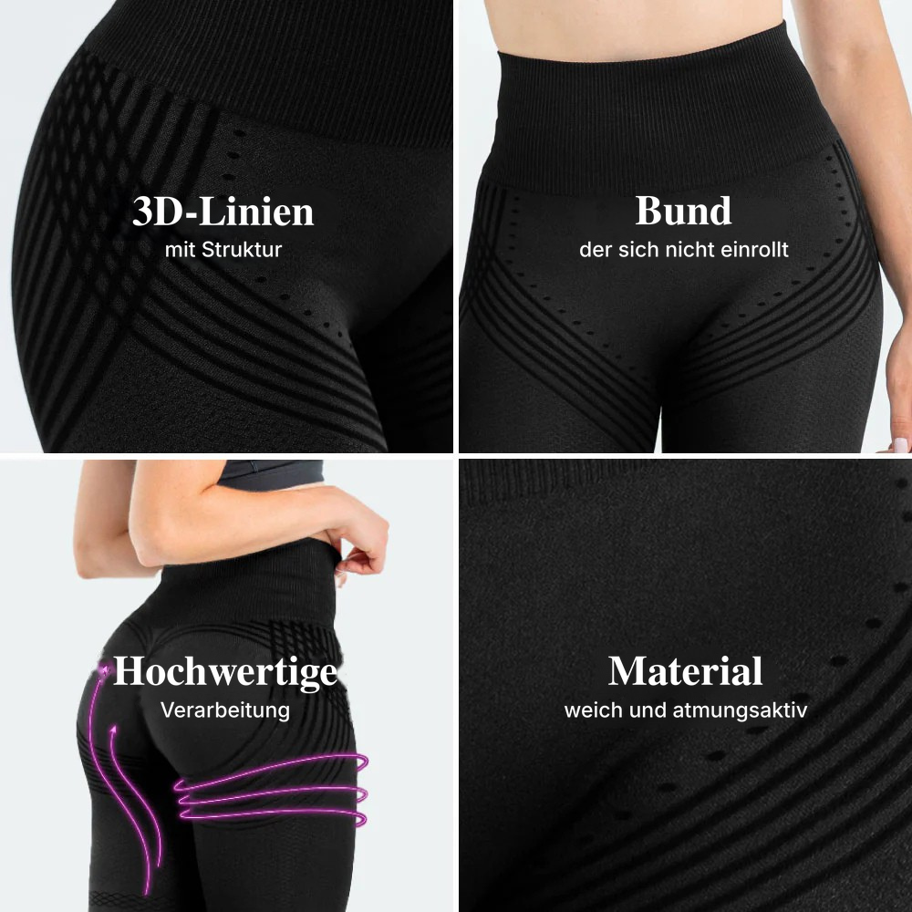 3D-Shaping-Leggings – Push-up & Anti-Cellulite