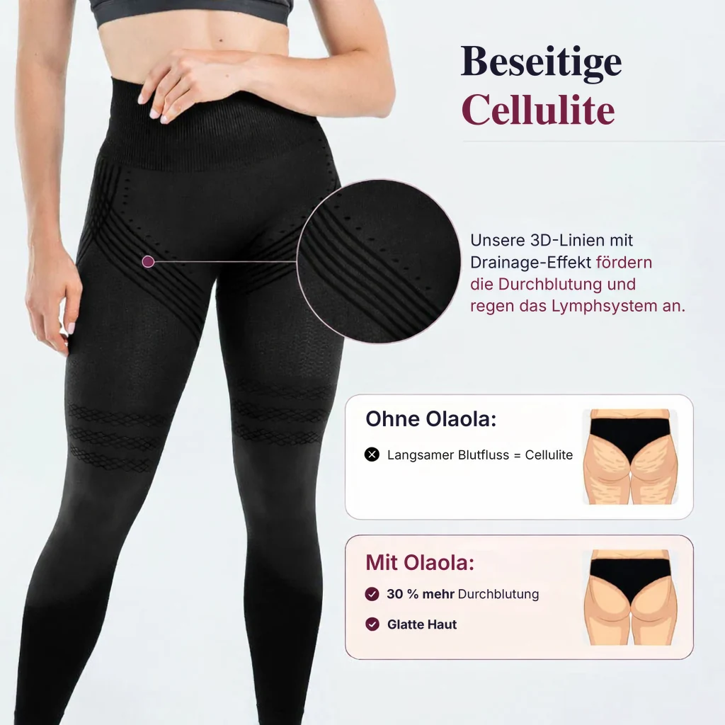 Leggings, die die Drainage unterstützen und deine Figur formen